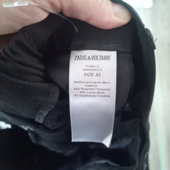 Zadig & Voltaire Women's Classic Black Pants - Picture 3 of 5